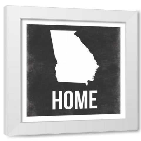 Georgia White Modern Wood Framed Art Print by Grey, Jace