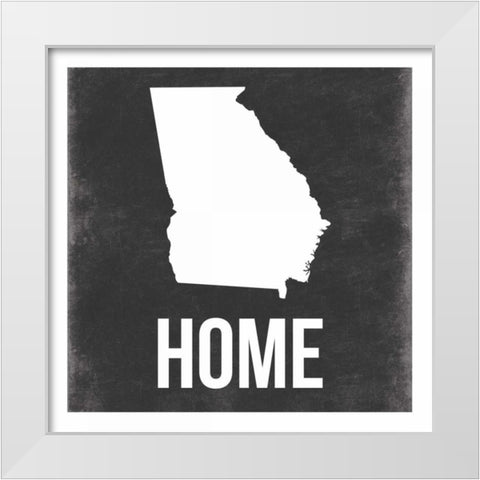 Georgia White Modern Wood Framed Art Print by Grey, Jace