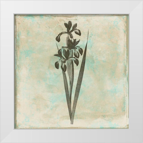 Earthy floral 1 White Modern Wood Framed Art Print by Grey, Jace