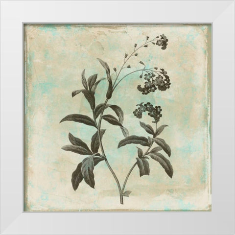 Earthy floral 2 White Modern Wood Framed Art Print by Grey, Jace