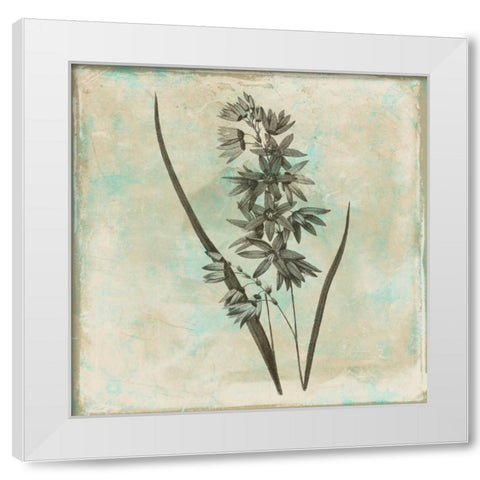 Earthy floral 3 White Modern Wood Framed Art Print by Grey, Jace