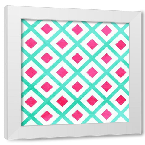Square turn White Modern Wood Framed Art Print by Grey, Jace