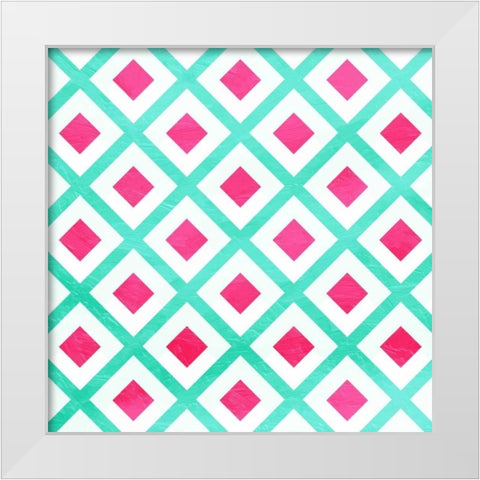 Square turn White Modern Wood Framed Art Print by Grey, Jace