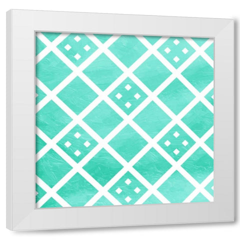 Square Tone White Modern Wood Framed Art Print by Grey, Jace