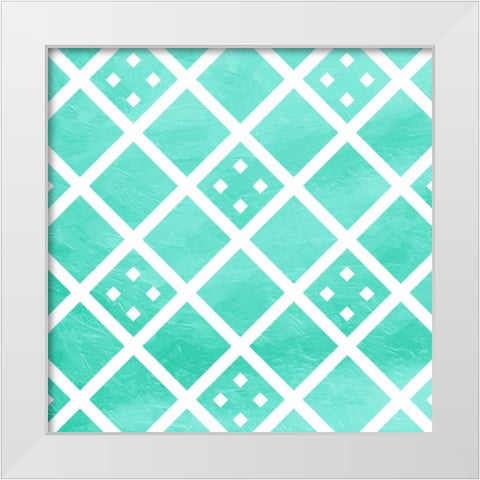 Square Tone White Modern Wood Framed Art Print by Grey, Jace