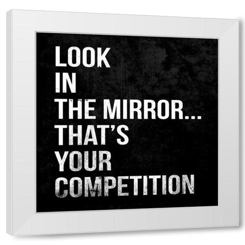 The Mirror 1 White Modern Wood Framed Art Print by Grey, Jace