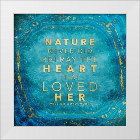 Nature Loyalty White Modern Wood Framed Art Print by Grey, Jace