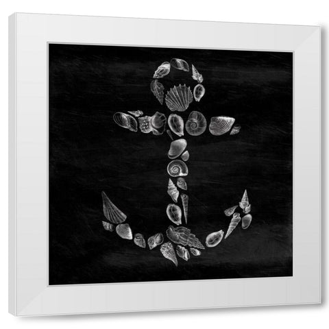 Shell Anchor White Modern Wood Framed Art Print by Grey, Jace