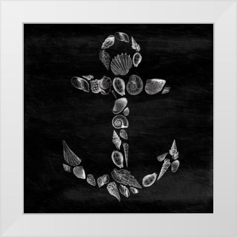 Shell Anchor White Modern Wood Framed Art Print by Grey, Jace