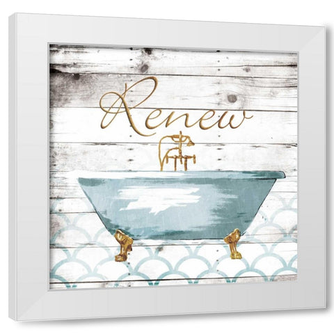 Renew Shells White Modern Wood Framed Art Print by Grey, Jace