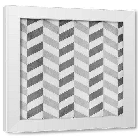 Up Down Grey White Modern Wood Framed Art Print by Grey, Jace