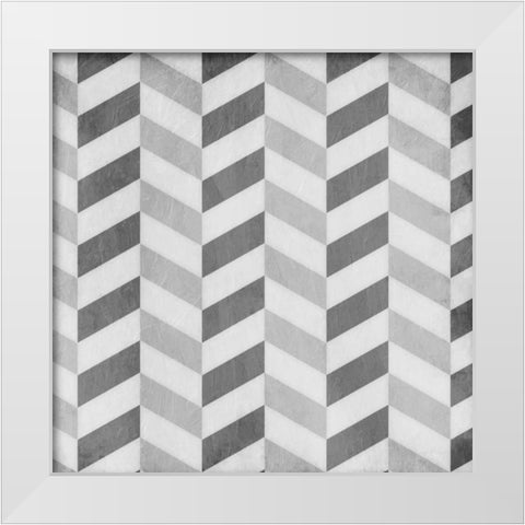 Up Down Grey White Modern Wood Framed Art Print by Grey, Jace
