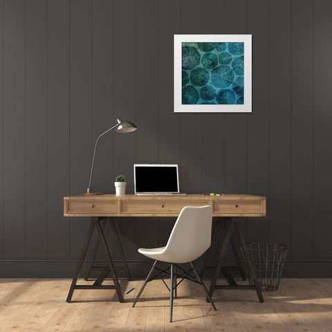Sea Galaxy White Modern Wood Framed Art Print by Grey, Jace