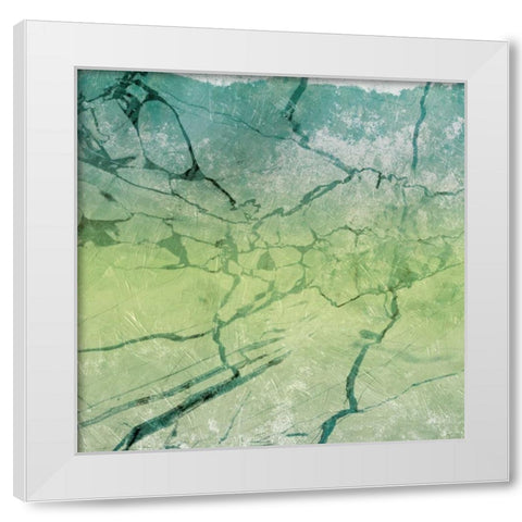 Marble Soft Sea White Modern Wood Framed Art Print by Grey, Jace