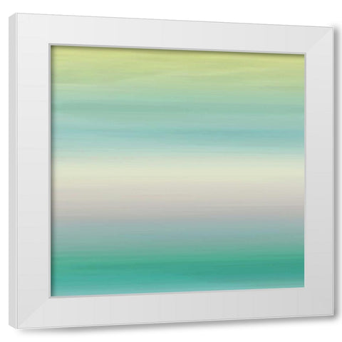 Calm Sea White Modern Wood Framed Art Print by Grey, Jace