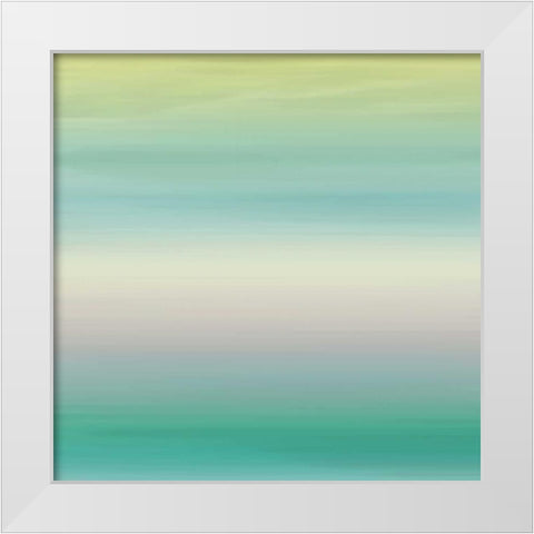 Calm Sea White Modern Wood Framed Art Print by Grey, Jace