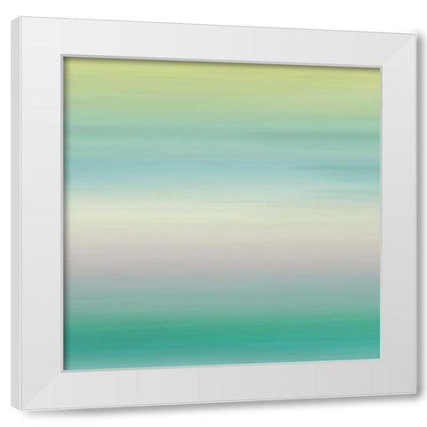 Calm Sea Breeze White Modern Wood Framed Art Print by Grey, Jace