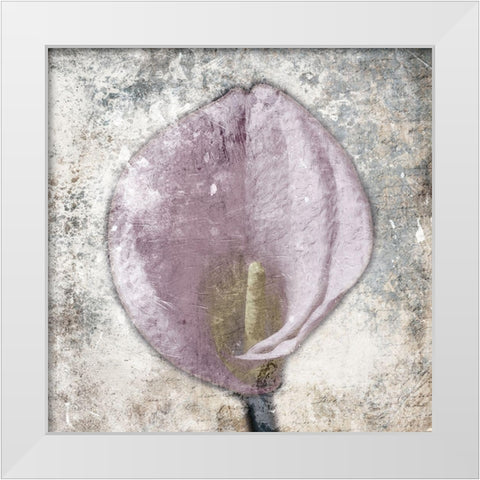 Hazy Grey Pink White Modern Wood Framed Art Print by Grey, Jace