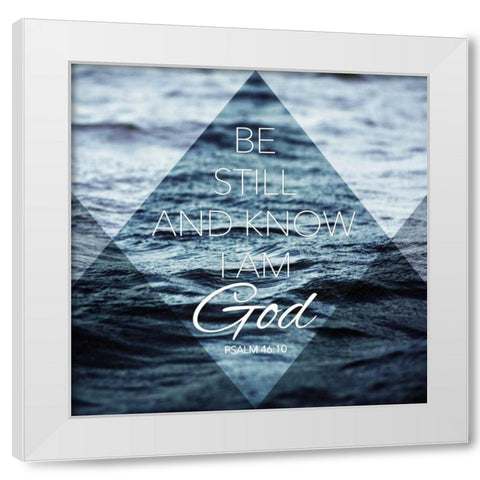 Be Still White Modern Wood Framed Art Print by Grey, Jace