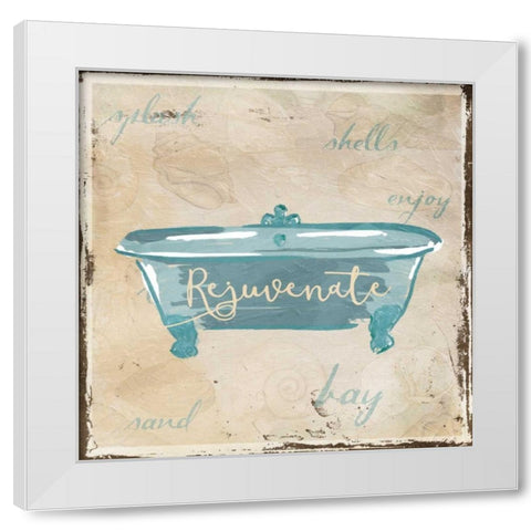 Rejuvenate Shells White Modern Wood Framed Art Print by Grey, Jace