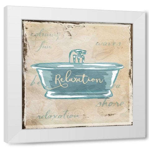Relaxation Shells White Modern Wood Framed Art Print by Grey, Jace