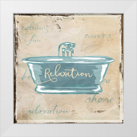 Relaxation Shells White Modern Wood Framed Art Print by Grey, Jace