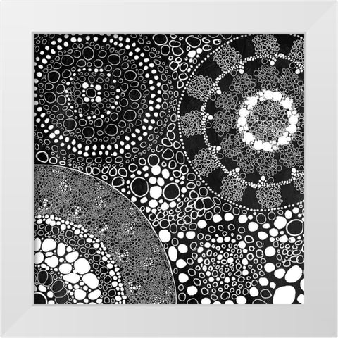 Group Cell White Modern Wood Framed Art Print by Grey, Jace