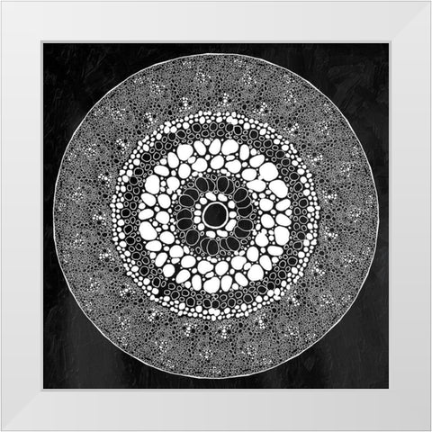 One Cell White Modern Wood Framed Art Print by Grey, Jace
