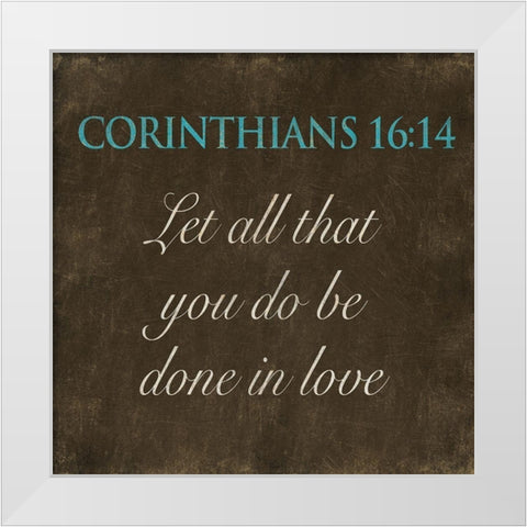 Let All That White Modern Wood Framed Art Print by Grey, Jace