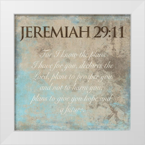 Know The Plans White Modern Wood Framed Art Print by Grey, Jace