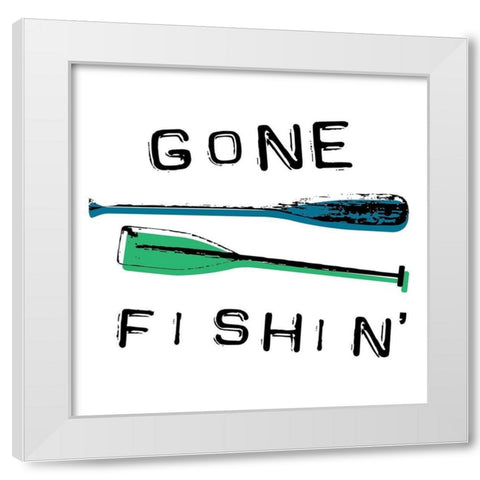 Gone White Modern Wood Framed Art Print by Grey, Jace