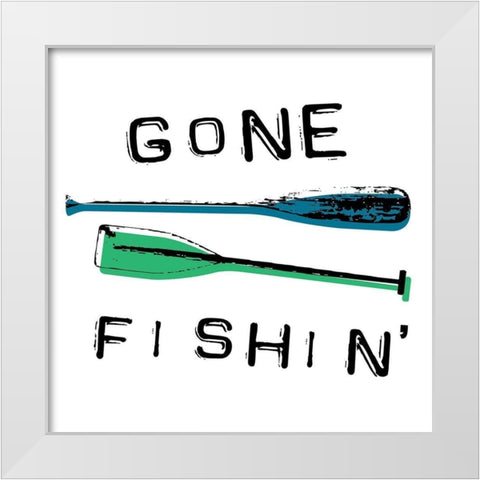 Gone White Modern Wood Framed Art Print by Grey, Jace