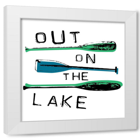 Out White Modern Wood Framed Art Print by Grey, Jace