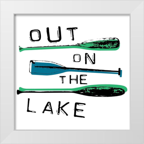 Out White Modern Wood Framed Art Print by Grey, Jace