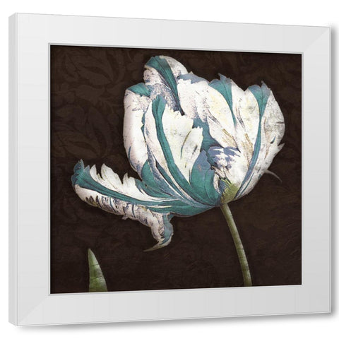 Brown Blues White Modern Wood Framed Art Print by Grey, Jace