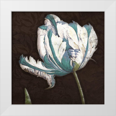 Brown Blues White Modern Wood Framed Art Print by Grey, Jace