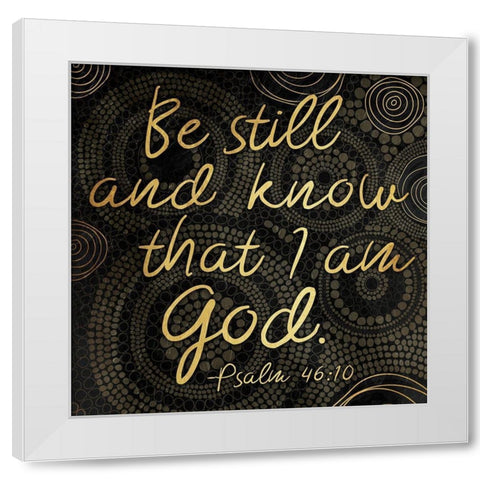 Be Still White Modern Wood Framed Art Print by Grey, Jace