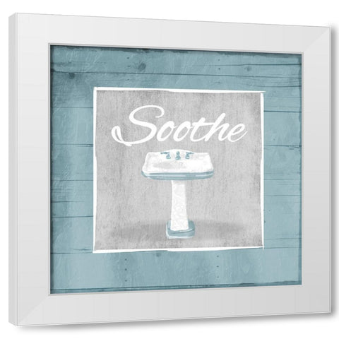 Soothe Sink Wood White Modern Wood Framed Art Print by Grey, Jace