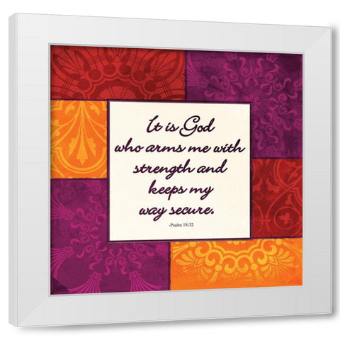 It Is God White Modern Wood Framed Art Print by Grey, Jace