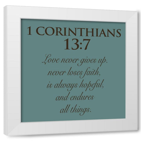 Corinthians White Modern Wood Framed Art Print by Grey, Jace