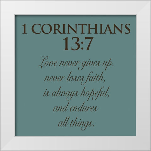 Corinthians White Modern Wood Framed Art Print by Grey, Jace