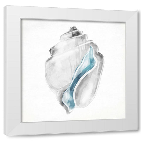 Soft Shell White Modern Wood Framed Art Print by Grey, Jace