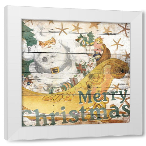 White Christmas White Modern Wood Framed Art Print by Grey, Jace