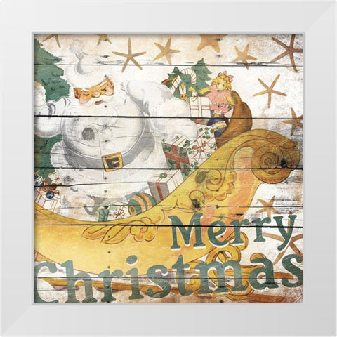 White Christmas White Modern Wood Framed Art Print by Grey, Jace