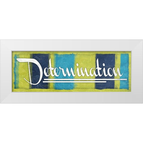 Determination White Modern Wood Framed Art Print by Grey, Jace
