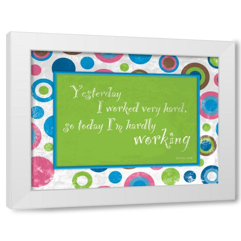 Bubbles White Modern Wood Framed Art Print by Grey, Jace