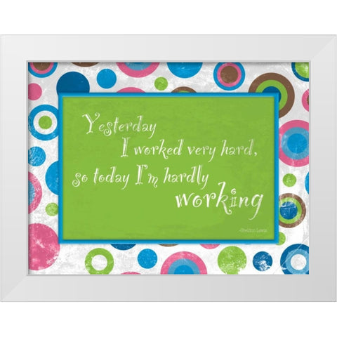 Bubbles White Modern Wood Framed Art Print by Grey, Jace