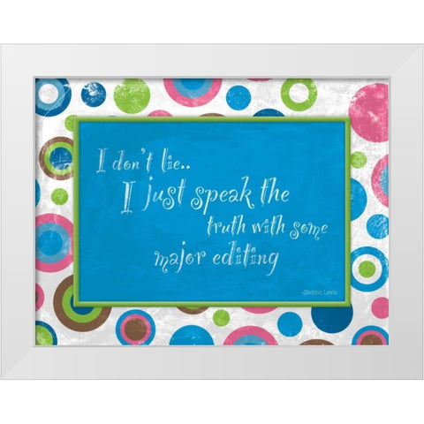 Bubbles White Modern Wood Framed Art Print by Grey, Jace