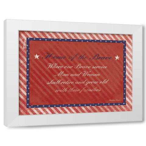 USA White Modern Wood Framed Art Print by Grey, Jace