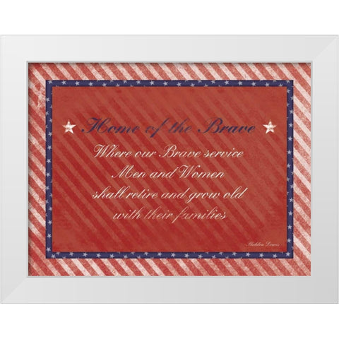 USA White Modern Wood Framed Art Print by Grey, Jace